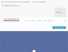 Tablet Screenshot of lifeforcehub.com